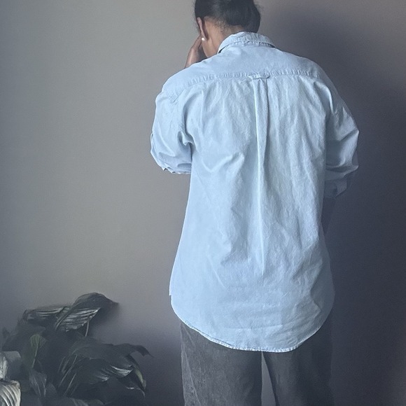 Vintage Looney Tunes Denim Long Sleeve Mens Size M Embroidered Tweety Taz - Picture 3 of 13